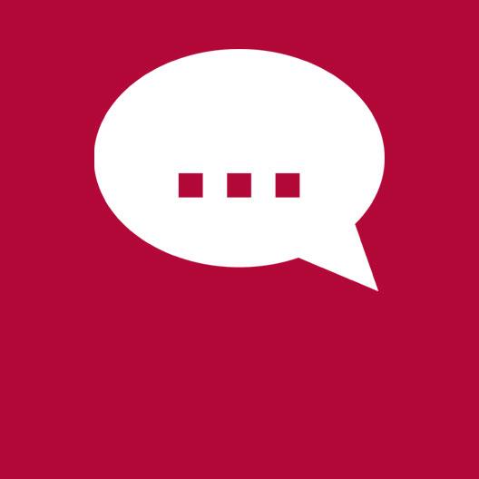A chat speech bubble icon